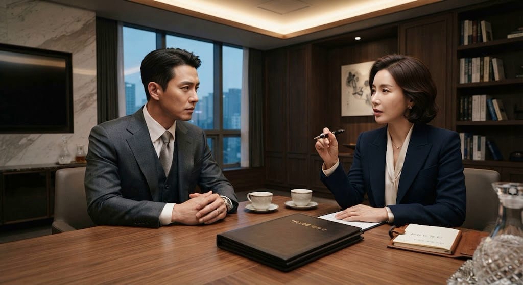 여신 거래 약정 세부 조항 대조 전문가가 주택담보대출 규제 및 여신거래 약정서 서류를 정밀 검토하는 과정